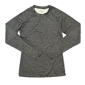 Cuddl Duds Warm Essentials Active Long Sleeve Leopard Shirt Ladies Women’s S